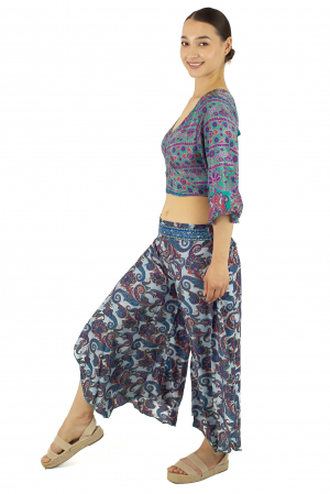 Pantaloni Petal Tips din material fluid - Model 3 [2]