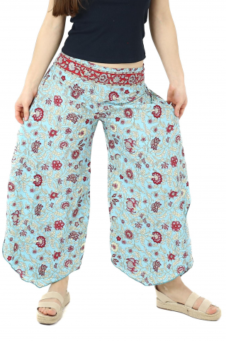 Pantaloni - Pantaloni Petal Tips din material fluid - Model 3