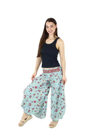Pantaloni Petal Tips din material fluid - Model 3 [2]