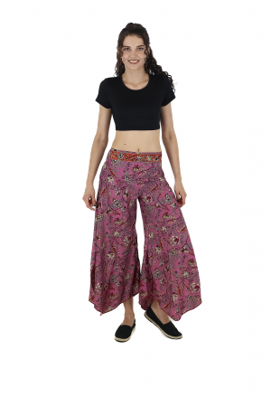 Pantaloni Petal Tips din material fluid - Model 44 [2]