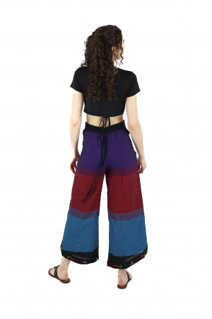 Pantaloni Sary cu broderie - Menta [4]