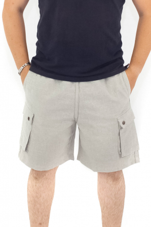Pantaloni scurti Cargo - Negru [0]