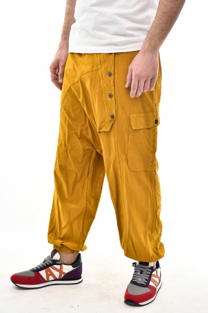 Pantaloni tip salvar cu nasturi - Verde [3]