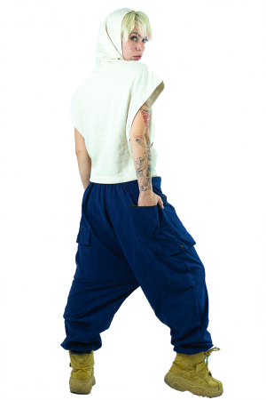 Pantaloni tip salvar cu nasturi - Verde [9]