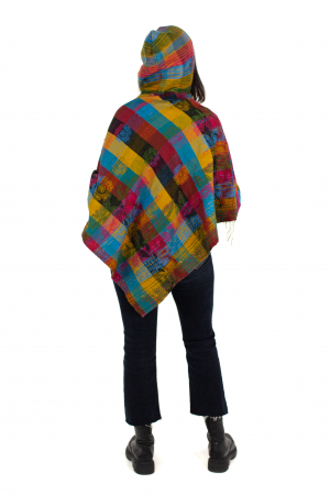 Poncho scurt model Rainbow - Multicolor [2]