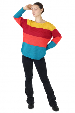 Pulover tricotat - Multicolor [4]