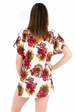 Poncho din Rayon - Floarea Soarelui [3]