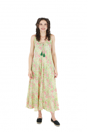 Rochii - Rochie boho lunga cu bretele late si croi larg - Model 3