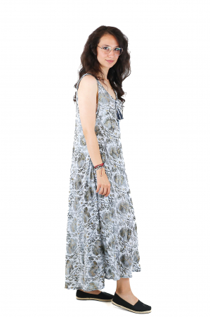 Rochie boho lunga cu bretele late si croi larg - Model 6 [1]