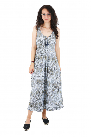 Rochii - Rochie boho lunga cu bretele late si croi larg - Model 6