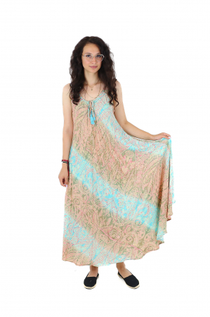 Rochie boho lunga cu bretele late si croi larg - Model 9 [1]