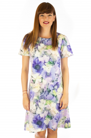 PROMOȚII - Rochie cu print digital floral - Zambile