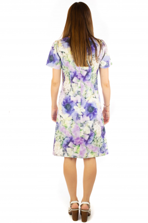 Rochie cu print digital floral - Zambile [5]
