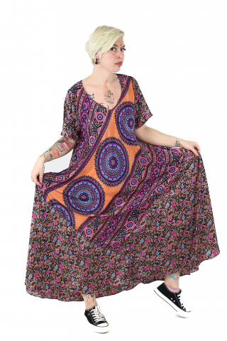 Rochie lunga cu buzunare din material fluid - Model 4 [2]