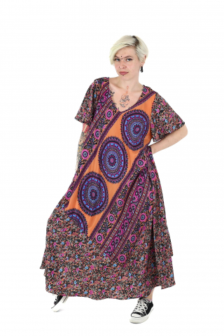 Rochie lunga cu buzunare din material fluid - Model 4 [1]