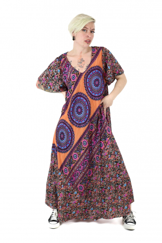 Rochie lunga cu buzunare din material fluid - Model 4 [0]