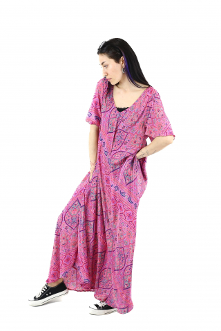 Rochie lunga cu buzunare din material fluid - Model 5 [1]