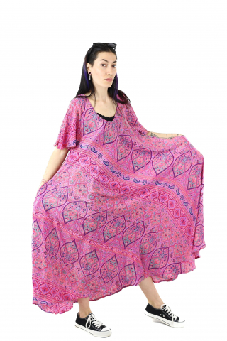 Rochie lunga cu buzunare din material fluid - Model 5 [3]