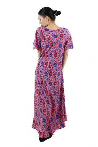 Rochie lungă cu buzunare din material fluid - Model 9 [2]