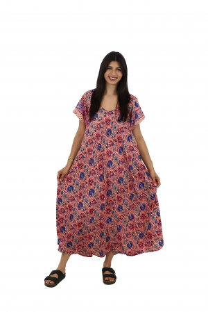 Rochie lunga cu buzunare si decolteu rotund - Model 12 [0]