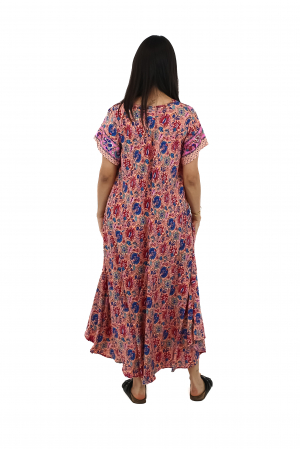 Rochie lunga cu buzunare si decolteu rotund - Model 12 [2]