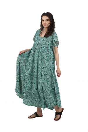 Rochie lunga cu buzunare si decolteu rotund - Model 1 [1]