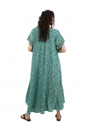 Rochie lunga cu buzunare si decolteu rotund - Model 1 [2]