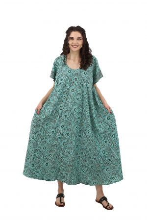 Rochie lunga cu buzunare si decolteu rotund - Model 1 [0]