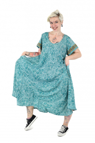 Rochie lunga cu buzunare si decolteu rotund - Model 1 [3]