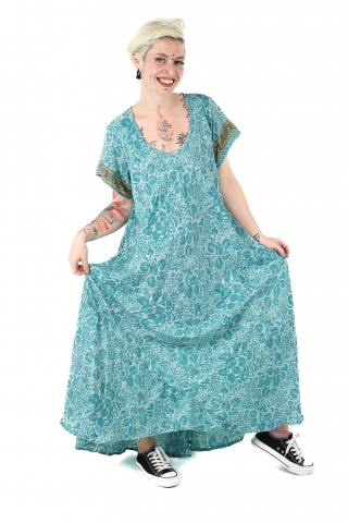 Rochie lunga cu buzunare si decolteu rotund - Model 1 [1]