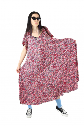 Rochie lunga cu buzunare si decolteu rotund - Model 1 [4]