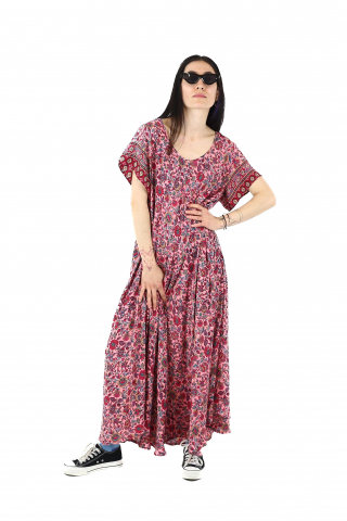 Rochie lunga cu buzunare si decolteu rotund - Model 1 [0]