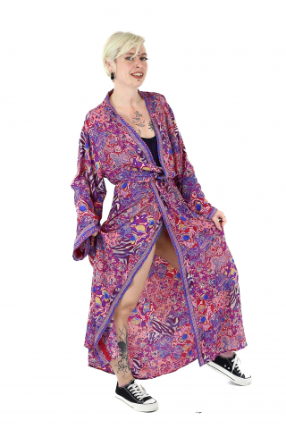 Rochii - Rochie lunga tip Kimono - Model unicat