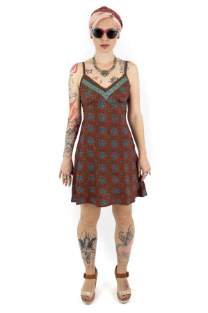 Rochie scurta cu bretele si elastic la spate - M-37 [2]