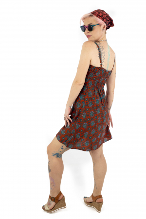 Rochie scurta cu bretele si elastic la spate - M-37 [5]