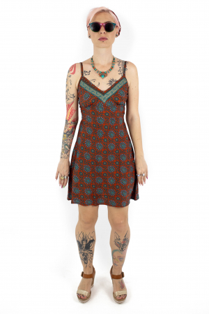 Rochie scurta cu bretele si elastic la spate - M-37 [1]