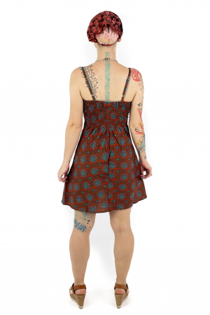 Rochie scurta cu bretele si elastic la spate - M-37 [4]