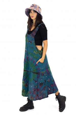 Rochie tip sarafan Tie Dye - Albastru [1]