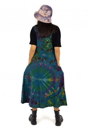 Rochie tip sarafan Tie Dye - Albastru [2]
