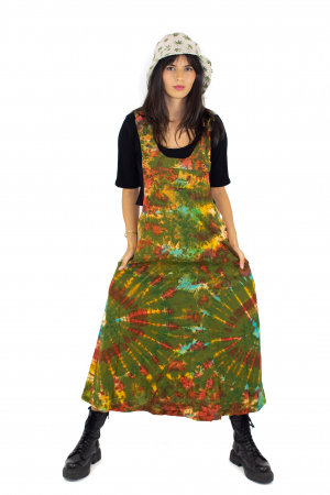 Rochie tip sarafan Tie Dye - Verde [0]