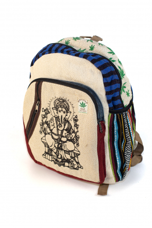 Rucsac din canepa si bumbac - Ganesha [13]