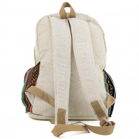 Rucsac mare din canepa si bumbac cu print artistic - Peisaj de Munte [3]