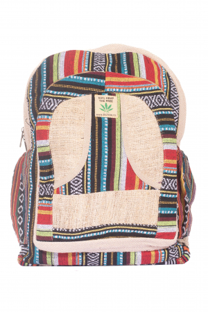 Rucsacuri Mari - Rucsac Mare Unicat din canepa si bumbac - Model 254