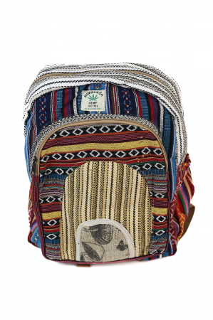 Rucsacuri Mari - Rucsac Mare Unicat din canepa si bumbac - Model 418