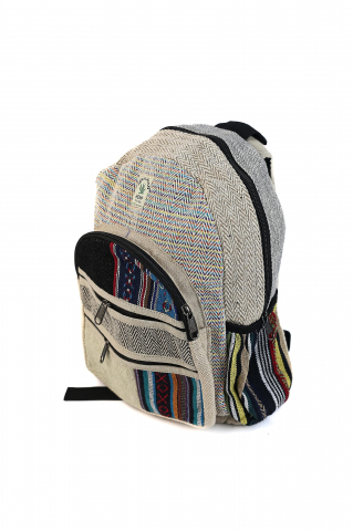 Rucsac mic din canepa si bumbac - unicat - Model 136 [1]