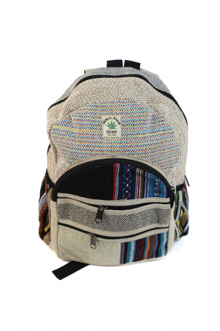 Rucsac mic din canepa si bumbac - unicat - Model 136 [0]