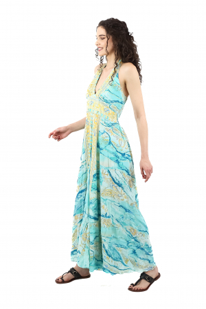 Salopeta din material fluid cu decolteu in V - Model 2 [1]