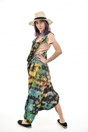 Salopeta Salvar Tie-dye - Portocaliu [40]
