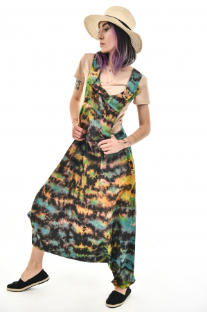 Salopeta Salvar Tie-dye - Portocaliu [39]