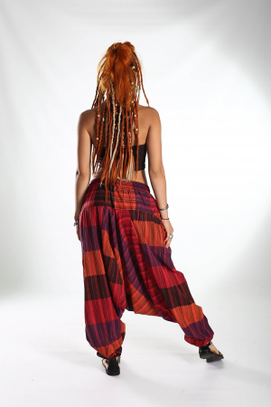 Șalvari din bumbac strappy  - Multicolor 1 [5]